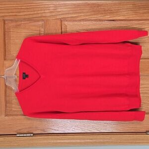 J.Crew Men's Merino Wool Sweater in Tomato Red MEDIUM